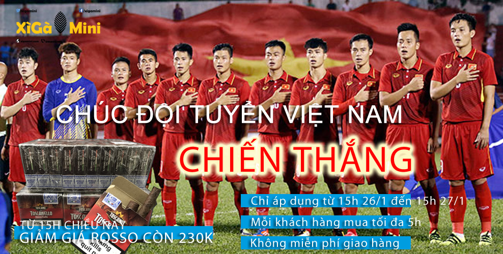 Cùng Xì gà mini chúc đội tuyển Việt Nam chiến thắng